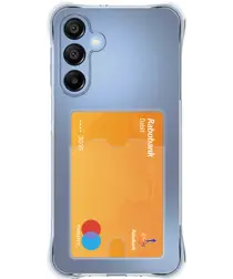 Samsung Galaxy A26 Hoesje Dun TPU met Pasjeshouder Back Cover Transparant