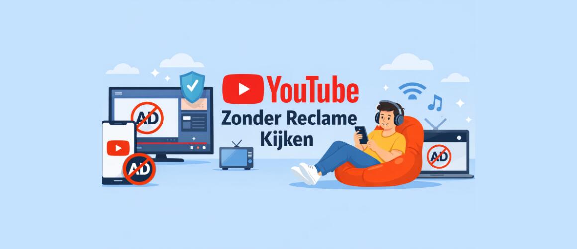 YouTube kijken zonder reclame