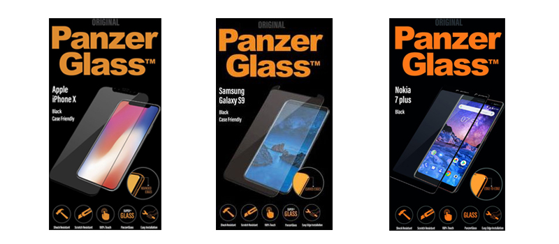PanzerGlass screenprotectors