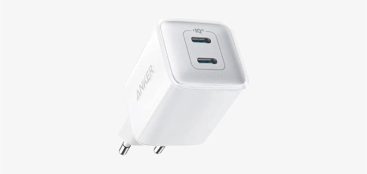 Anker 521 Nano Pro (40W) Fast Charge Twee-Poorts USB-C Adapter Wit