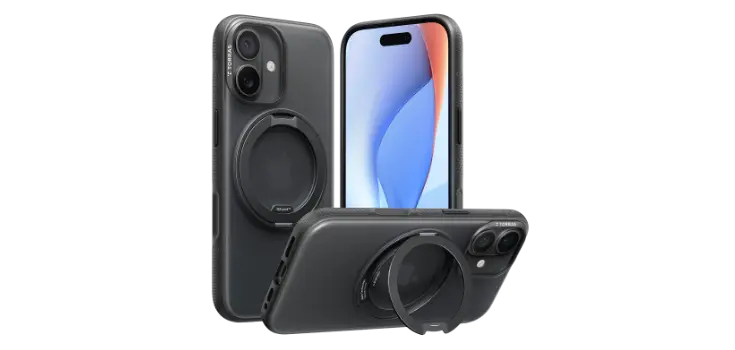 Torras O Fitness Een afbeelding waarop de Torras O Fitness iPhone 17 case telefoonhoesje te zien is