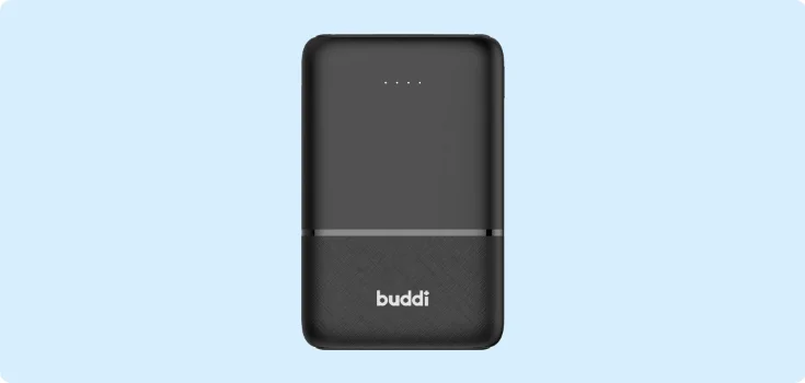 Een productafbeelding van de Buddi Go Powerbank