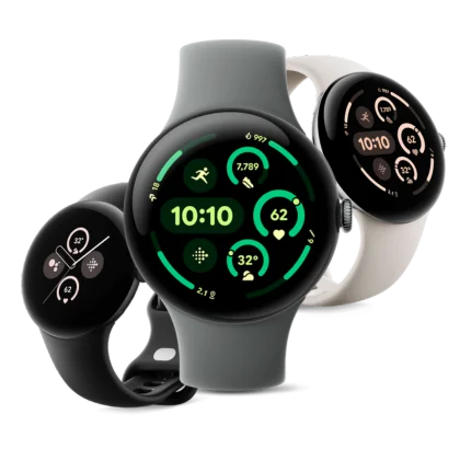 drie verschillende Google watches