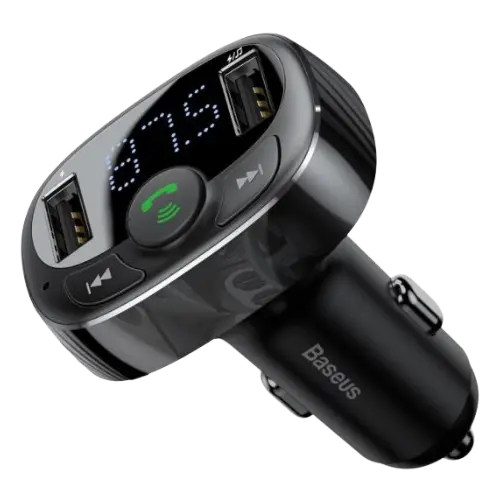 Autolader met FM transmitter en USB-poorten