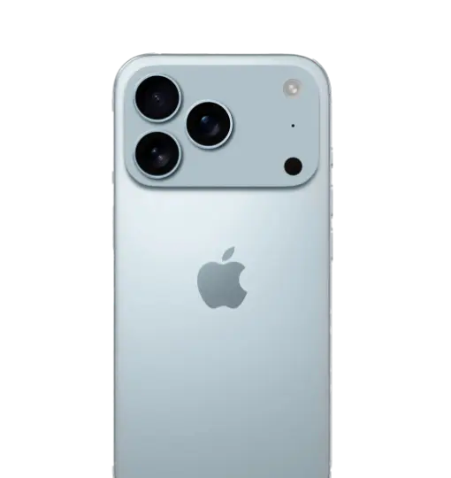 Een afbeelding waarop het verwachte design van de iPhone 17 wordt vertoond