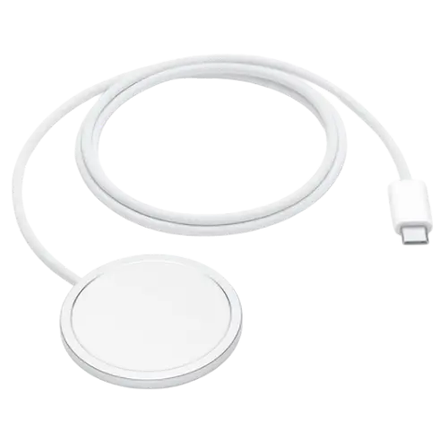Een productafbeelding van een Apple MagSafe oplader voor iPhone
