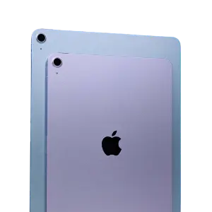 iPad 2026 Air Een afbeelding waarop het verwachte design van de iPad 2026 Air wordt vertoond.