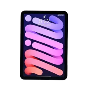 iPad mini 8 2026 Een afbeelding waarop het vooraanzicht van het verwachte iPad 2026 Mini 8 design te zien is. Het nieuwe OLED scherm is hier ook te zien.