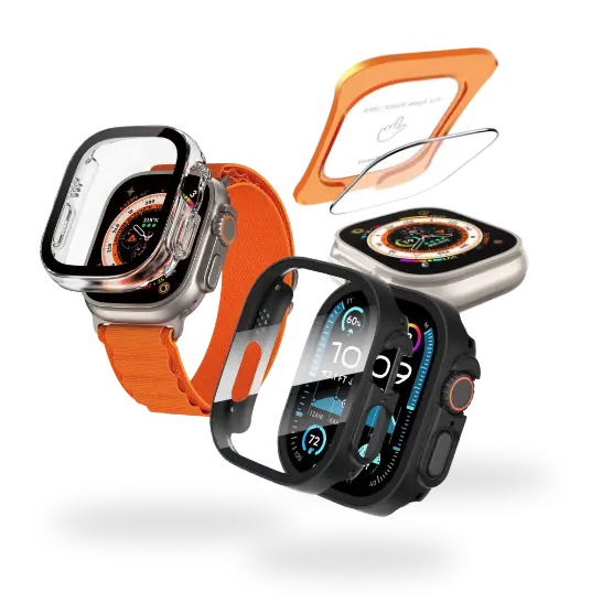 verschillende smartwatch protectors en screenprotectors