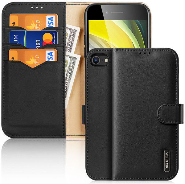 Dux Ducis Hivo iPhone SE (2020/2022) / 8 / 7 Hoesje Book Case Zwart afbeelding 1