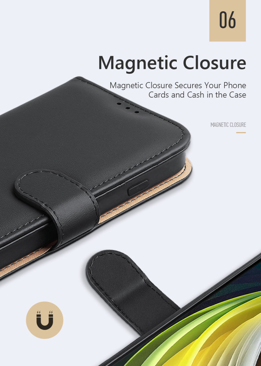 Dux Ducis Hivo iPhone SE (2020/2022) / 8 / 7 Hoesje Book Case Zwart afbeelding 11