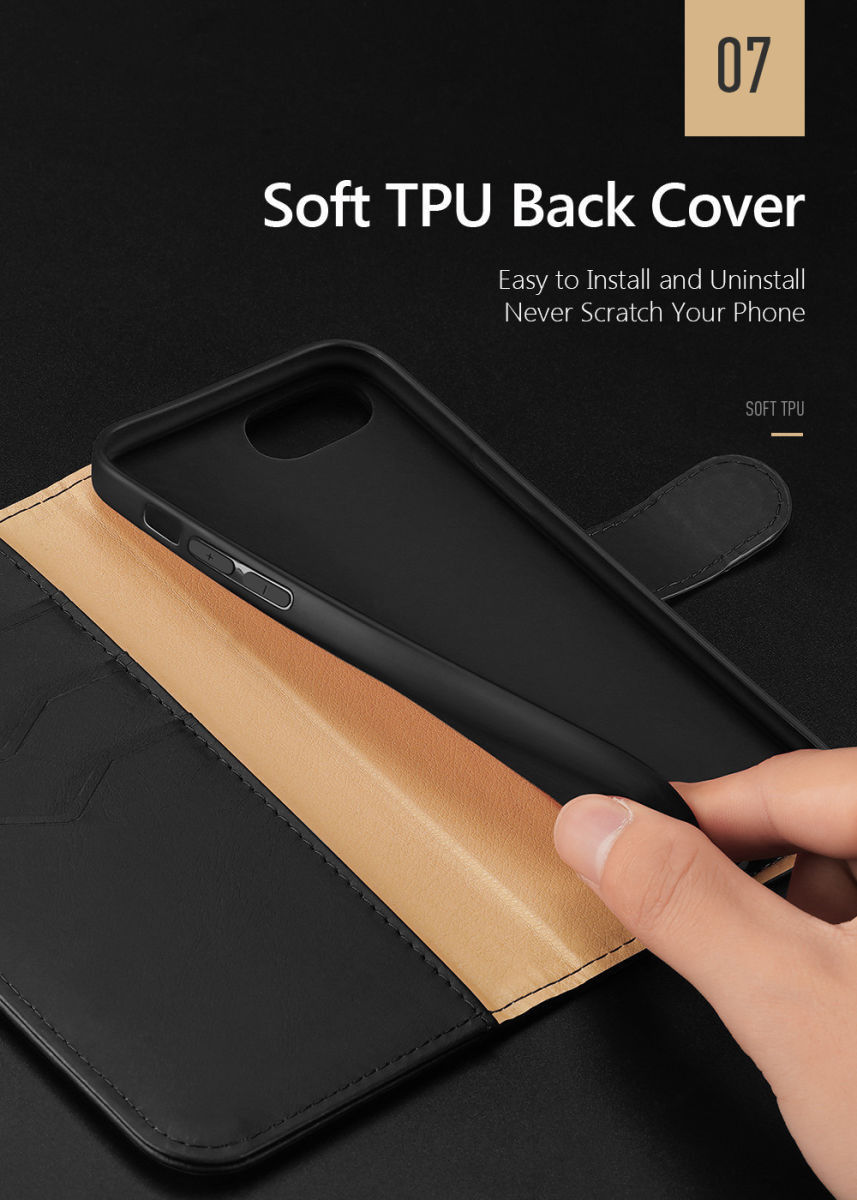 Dux Ducis Hivo iPhone SE (2020/2022) / 8 / 7 Hoesje Book Case Zwart afbeelding 12