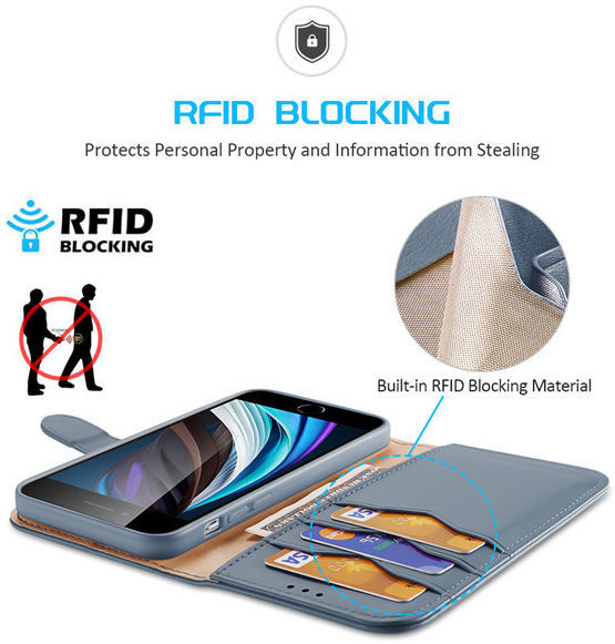 Dux Ducis Hivo iPhone SE (2020/2022) / 8 / 7 Hoesje Book Case Zwart afbeelding 4