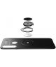 Samsung Galaxy A20s Hoesje met Magnetische Ring Kickstand Zwart