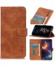 Samsung Galaxy A20s Hoesje Retro Wallet Book Case Bruin