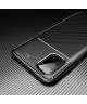 Samsung Galaxy M51 Hoesje TPU Carbon Fiber Blauw