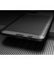 Samsung Galaxy M51 Hoesje TPU Carbon Fiber Bruin
