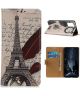 Samsung Galaxy M51 Hoesje Portemonnee met Eiffeltoren Print