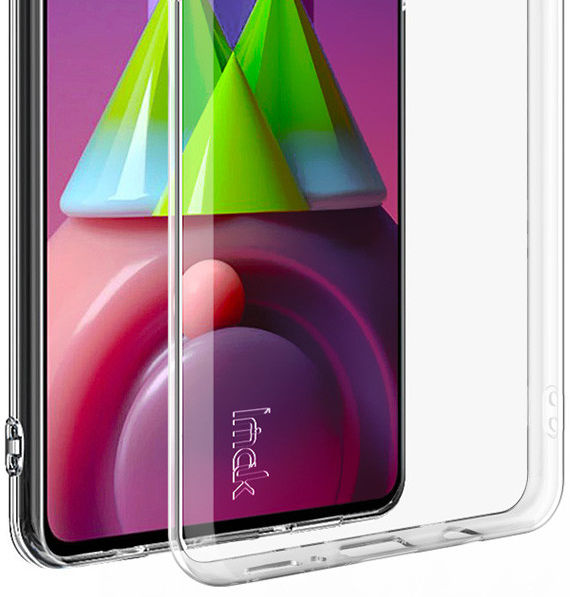 IMAK UX-5 Samsung Galaxy M51 Hoesje Flexibel en Dun TPU Transparant afbeelding 6