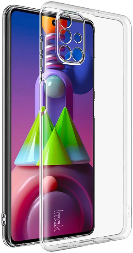 IMAK UX-5 Samsung Galaxy M51 Hoesje Flexibel en Dun TPU Transparant afbeelding 1