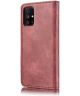 DG Ming Samsung Galaxy M51 Hoesje 2-in-1 Book Case en Back Cover Rood