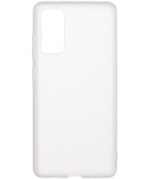 Samsung Galaxy S20 FE Hoesje Dun TPU Matte Back Cover Transparant