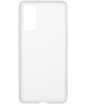 Samsung Galaxy S20 FE Hoesje Dun TPU Matte Back Cover Transparant Hoesjes