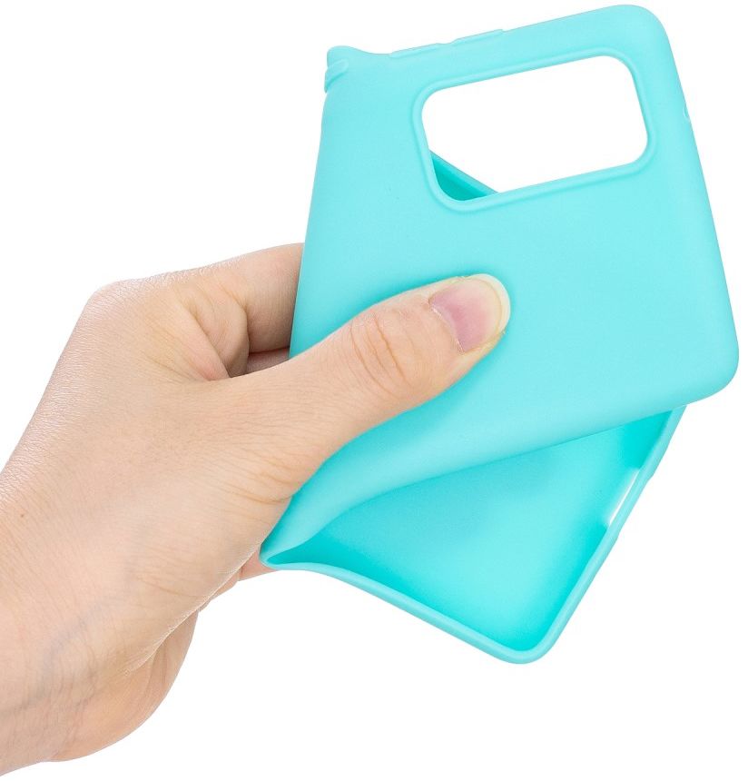 Samsung Galaxy S20 FE Hoesje Dun TPU Matte Back Cover Cyaan afbeelding 2