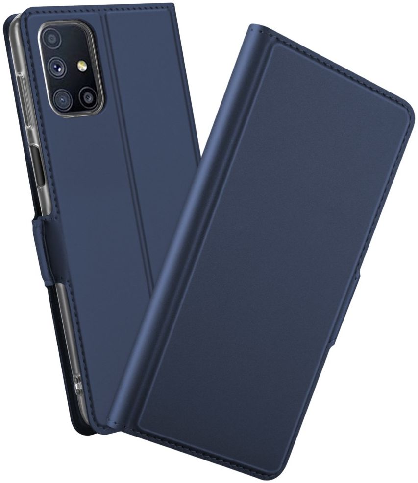 Samsung Galaxy M51 Portemonnee Stand Hoesje Blauw afbeelding 1