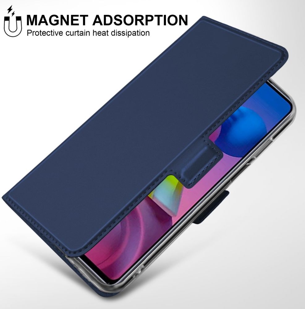 Samsung Galaxy M51 Portemonnee Stand Hoesje Blauw afbeelding 3