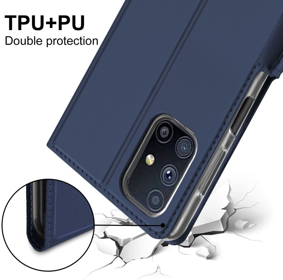 Samsung Galaxy M51 Portemonnee Stand Hoesje Blauw afbeelding 8