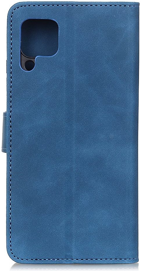 Samsung Galaxy A12 Vintage Book Case Hoesje Wallet Blauw afbeelding 4