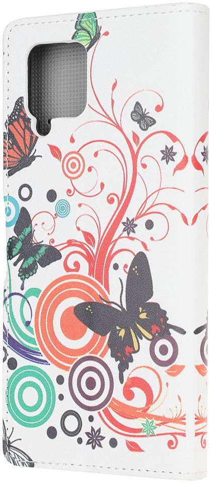 Samsung Galaxy A12 Portemonnee Hoesje Vlinder Print afbeelding 4