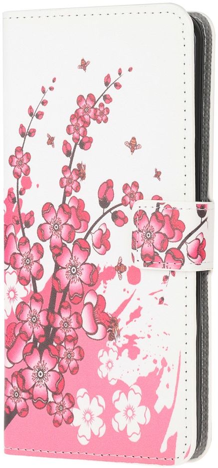 Samsung Galaxy A12 Portemonnee Hoesje Bloemen  Print afbeelding 1