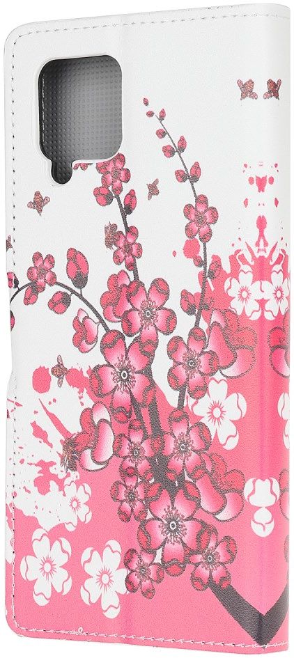 Samsung Galaxy A12 Portemonnee Hoesje Bloemen  Print afbeelding 2