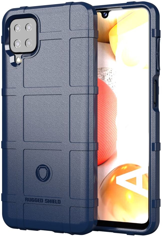 Samsung Galaxy A12 Hoesje Shock Proof Rugged Shield Blauw afbeelding 1