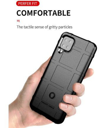 Samsung Galaxy A12 Hoesje Shock Proof Rugged Shield Blauw afbeelding 2