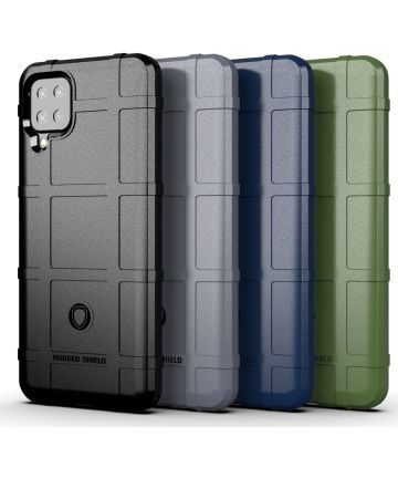Samsung Galaxy A12 Hoesje Shock Proof Rugged Shield Blauw afbeelding 5