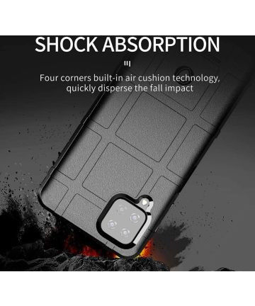 Samsung Galaxy A12 Hoesje Shock Proof Rugged Shield Blauw afbeelding 7