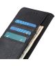 LG K42 Hoesje Retro Wallet Book Case Zwart
