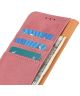 LG K42 Hoesje Retro Wallet Book Case Roze