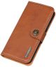 LG K42 Hoesje Retro Wallet Book Case Bruin