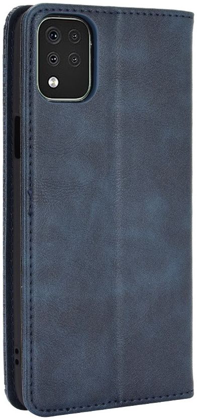 LG K42 Hoesje Retro Portemonnee Book Case Blauw afbeelding 8