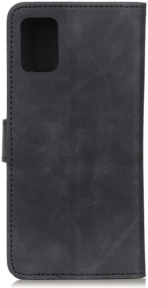 LG K52 Vintage Book Case Hoesje Wallet Zwart afbeelding 5