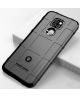 Motorola Moto G9 Play / E7 Plus Hoesje Shock Proof Rugged Shield Zwart