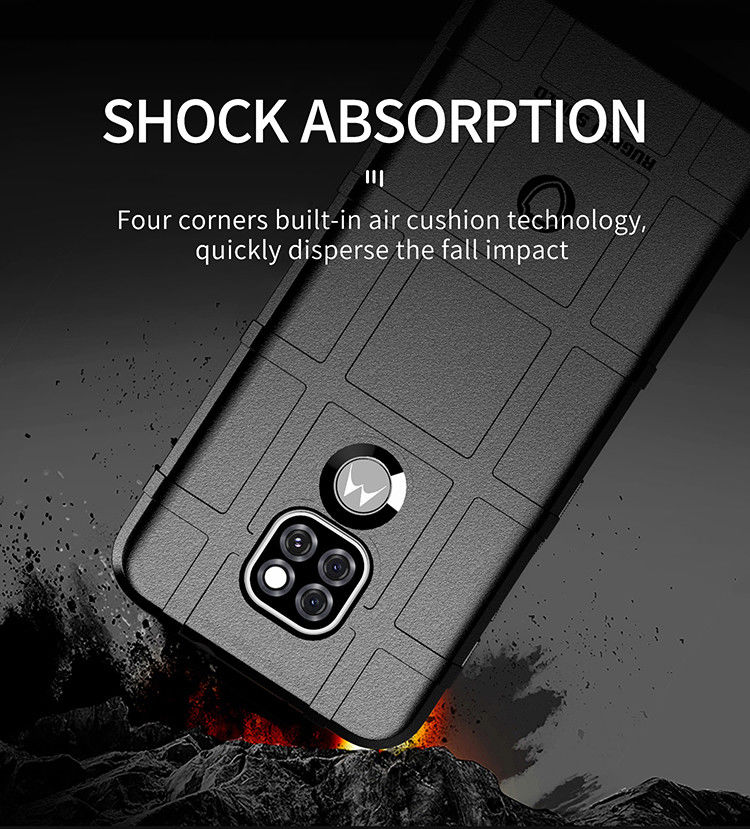 Motorola Moto G9 Play / E7 Plus Hoesje Shock Proof Rugged Shield Zwart afbeelding 7