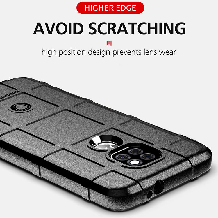 Motorola Moto G9 Play / E7 Plus Hoesje Shock Proof Rugged Shield Zwart afbeelding 8