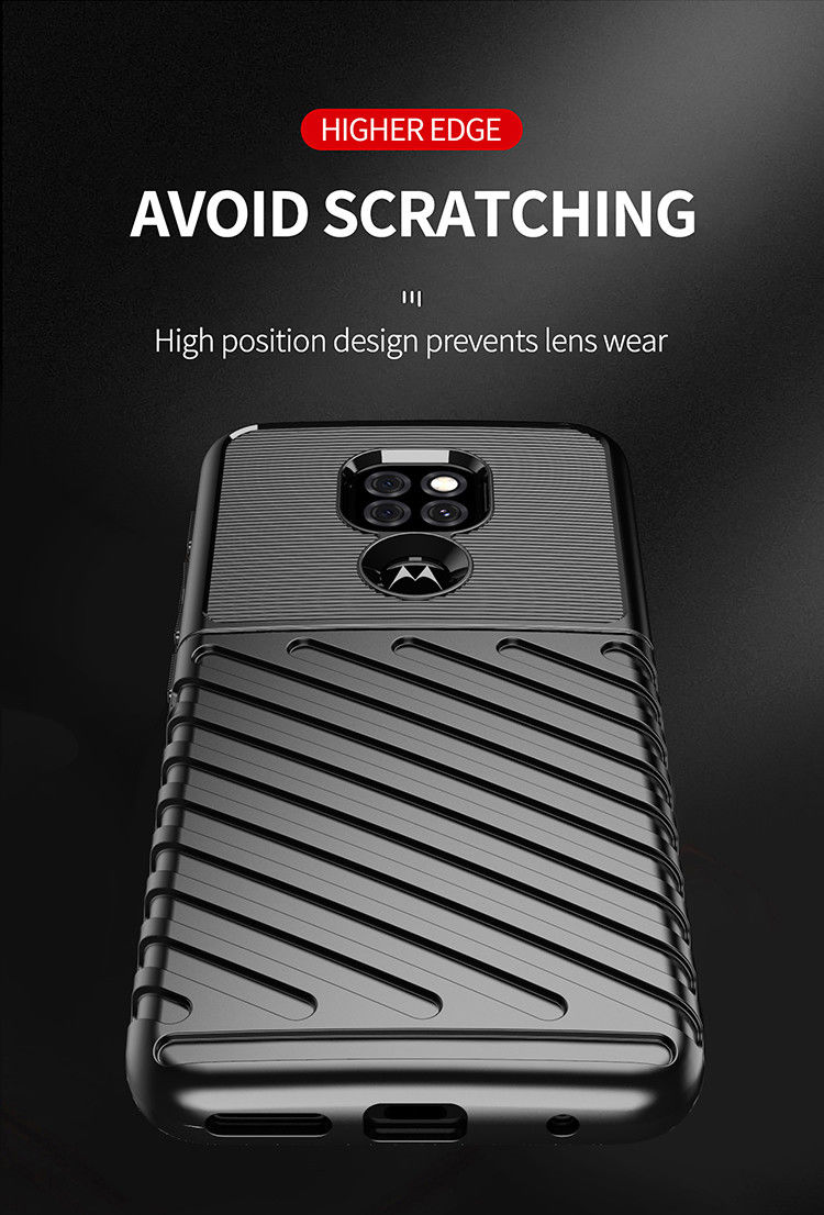 Motorola Moto G9 Play / E7 Plus Hoesje Twill Thunder Back Cover Zwart afbeelding 8