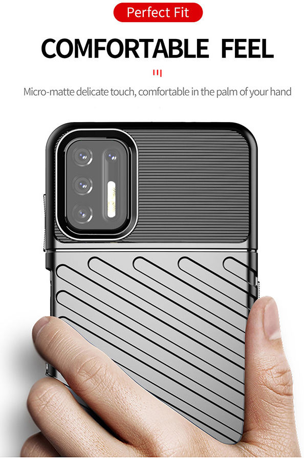 Motorola Moto G9 Plus Hoesje TPU Thunder Design Groen afbeelding 6