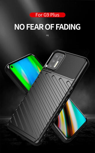 Motorola Moto G9 Plus Hoesje TPU Thunder Design Groen afbeelding 4